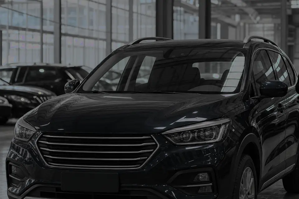 Zotye T700 noire, vue trois-quarts avant